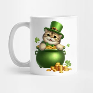 St Patricks Day Exotic Shorthair Cat Mug